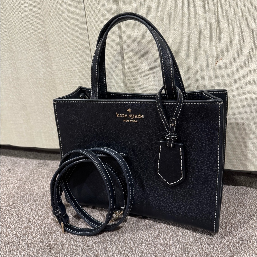 Kate Spade Black Leather Tote Bag 🖤